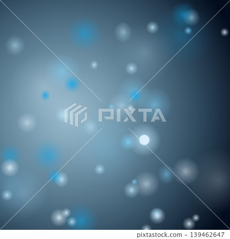 A refreshing Arctic-style vector background with icy blue bokeh light spheres floating in the air. 139462647