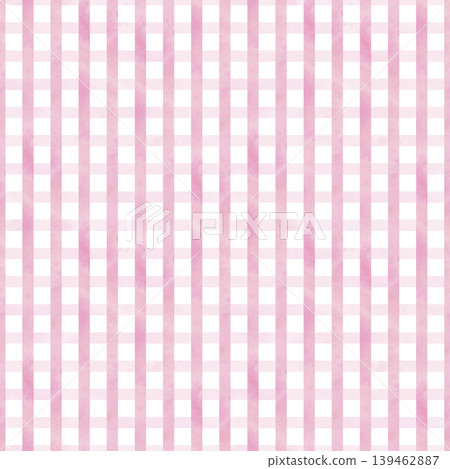 Watercolor pink plaid seamless pattern. Hand drawn vertical and horizontal line texture for baby shower design or nursery wallpaper. Abstract artistic background for wrapping paper and stationery. Watercolor pink plaid seamless pattern. Hand drawn vertical and horizontal line texture for baby shower design or nursery wallpaper. Abstract artistic background for wrapping paper and stationery. 139462887