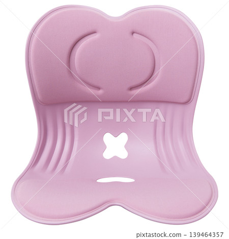Pink portable pelvic and back support chair insert for spine alignment. Pink portable pelvic and back support chair insert for spine alignment. 139464357