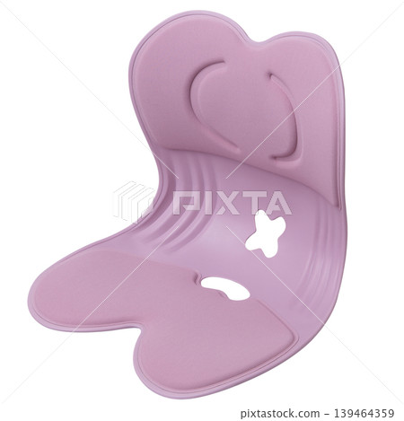 Pink portable pelvic and back support chair insert for spine alignment. Pink portable pelvic and back support chair insert for spine alignment. 139464359