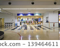 Exit from baggage claim area to arrival lobby on the 1st floor of Hakodate Airport, Hokkaido. 139464611