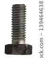construction bolt close-up on a white isolated background 139464638