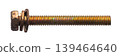 construction bolt close-up on a white isolated background 139464640