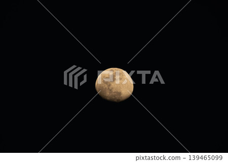 Close-up of the moon floating in the early spring night sky 02 Close-up of the moon floating in the early spring night sky 02 139465099