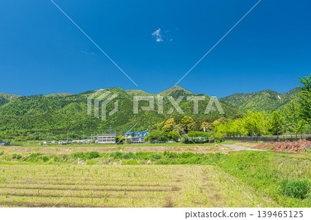 Rural landscape of Hira in the Kosei region, Otsu City, Shiga Prefecture 139465125