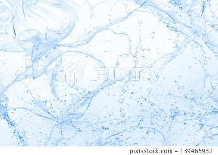 雪葩藍水花背景 139465932