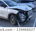 car wrecked after an accident 139466027