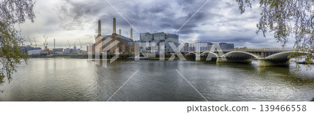 Battersea Power Station, iconic building and landmark in London, UK 139466558