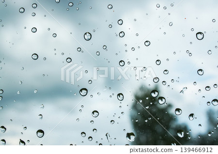 Transparent glass surface with water drops. Ideal for creative overlays, advertising visuals, and digital art. Transparent glass surface with water drops. Ideal for creative overlays, advertising visuals, and digital art. 139466912