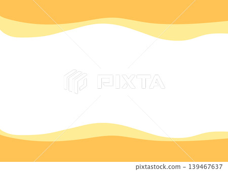 Simple and easy-to-use background material - Orange and yellow waves Simple and easy-to-use background material - Orange and yellow waves 139467637