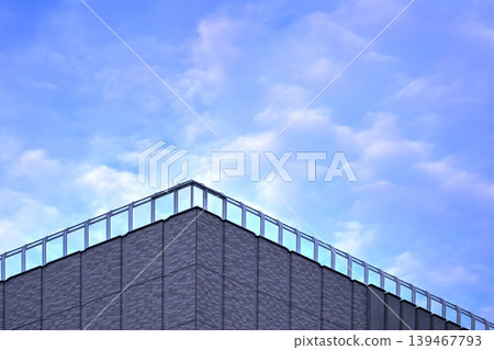 Office buildings and the evening blue sky Office buildings and the evening blue sky 139467793