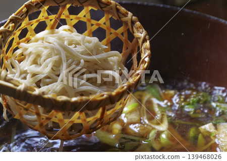 Nagano Prefecture's local dish: Nagawa Soba Nagano Prefecture's local dish: Nagawa Soba 139468026