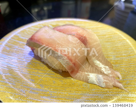 Amberjack nigiri sushi Amberjack nigiri sushi 139468419