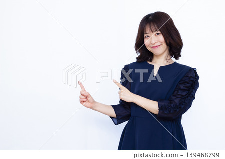 woman pointing woman pointing 139468799