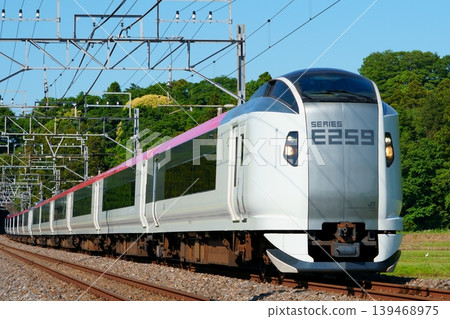 Railway scenery along the Sōbu Main Line and the Narita Express Railway scenery along the Sōbu Main Line and the Narita Express 139468975