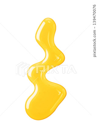 Honey or syrup flowing creating wavy shape Honey or syrup flowing creating wavy shape 139470076