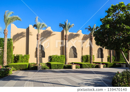 A luxurious, huge house with a garden in an Arab country A luxurious, huge house with a garden in an Arab country 139470140