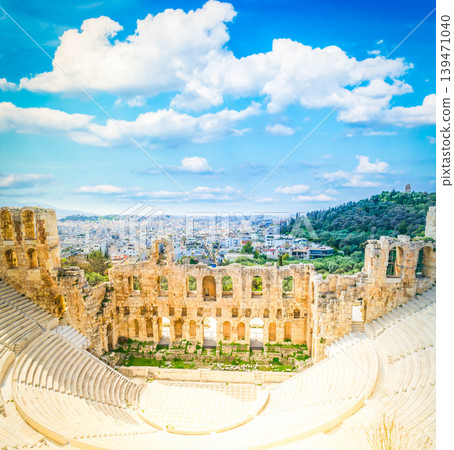 Herodes Atticus amphitheater of Acropolis, Athens Herodes Atticus amphitheater of Acropolis, Athens 139471040
