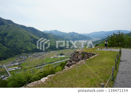 View from Takeda Castle Ruins, Hyogo Prefecture View from Takeda Castle Ruins, Hyogo Prefecture 139471154