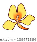 Simple illustration of yellow radish 139471364