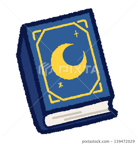 A simple illustration of a magic book (blue) A simple illustration of a magic book (blue) 139472029