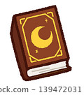 A simple illustration of a magic book (brown) 139472031