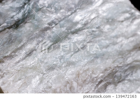 Macro mineral stone Talc on black background 139472163