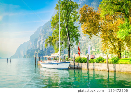 Riva del Garda port at Garda lake Riva del Garda port at Garda lake 139472306