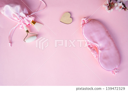 spring flowers with sleeping mask, sleep-wake disorders spring flowers with sleeping mask, sleep-wake disorders 139472329
