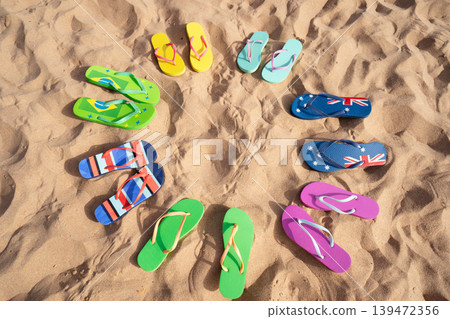 Summer beach background Summer beach background 139472356