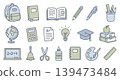 Back to school. Education doodle collection of vector icons 139473484