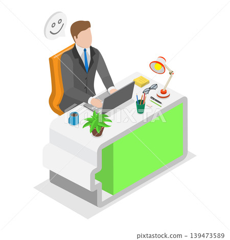 3D Isometric Flat Vector Illustration of Burnout Vs Full Energy, Struggling To Keep Up. Item 1 3D Isometric Flat Vector Illustration of Burnout Vs Full Energy, Struggling To Keep Up. Item 1 139473589