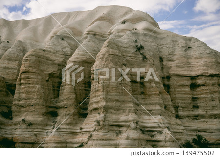 Baglidere White Love Valley in Cappadocia Turkey, landscape of mountains Baglidere White Love Valley in Cappadocia Turkey, landscape of mountains 139475502