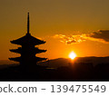 八坂五重塔與落日 139475549