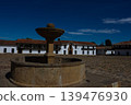 Main square of the historical Villa de Leyva city built in 1572 and located on the Boyaca department in Colombia 139476930