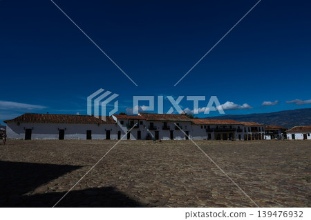 Main square of the historical Villa de Leyva city built in 1572 and located on the Boyaca department in Colombia Main square of the historical Villa de Leyva city built in 1572 and located on the Boyaca department in Colombia 139476932