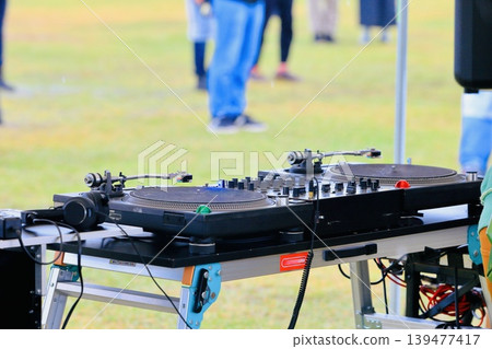DJ equipment for outdoor events DJ equipment for outdoor events 139477417
