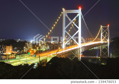 Kanmon bridge at night Kanmon bridge at night 139478053