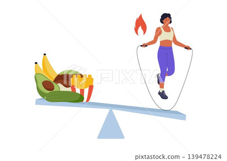 Calorie Deficit Concept for Weight Loss Calorie Deficit Concept for Weight Loss 139478224