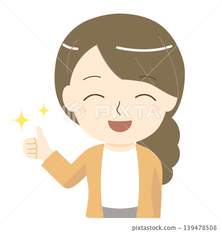 An illustration of a woman (mother) in a good pose. An illustration of a woman (mother) in a good pose. 139478508