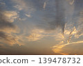 Sky and clouds at dusk 139478732