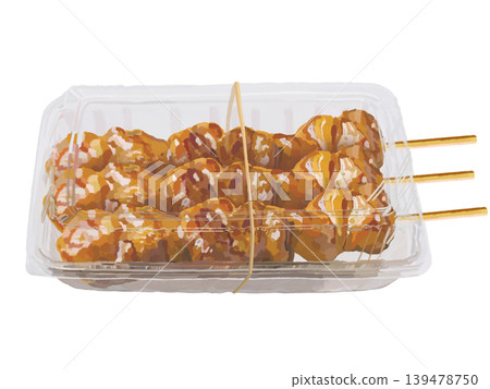 Yakitori (with sauce) pack closed 139478750