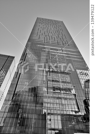 The cluster of high-rise buildings around Shibuya Station, where redevelopment is underway (monochrome) The cluster of high-rise buildings around Shibuya Station, where redevelopment is underway (monochrome) 139479122