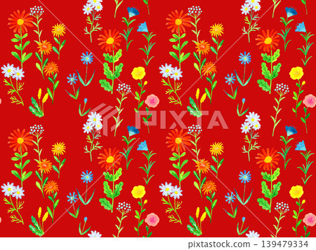 Colorful and stylish floral hand-drawn watercolor illustration material Colorful and stylish floral hand-drawn watercolor illustration material 139479334