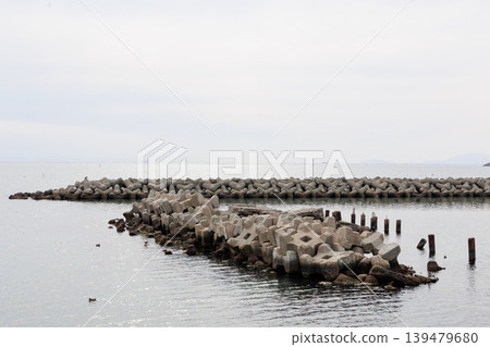 Tetrapods at Uozumi Port in Akashi City (Hyogo Prefecture) Tetrapods at Uozumi Port in Akashi City (Hyogo Prefecture) 139479680