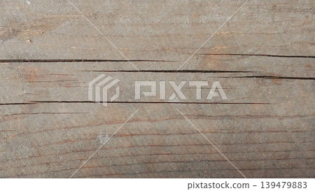 Natural Wood Texture with Rustic Grains and Cracks 139479883