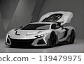 sport car on dark background 139479975
