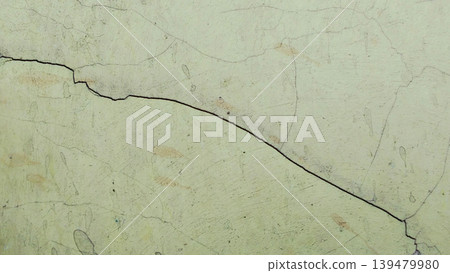 Cracked Concrete Wall Texture Background Cracked Concrete Wall Texture Background 139479980