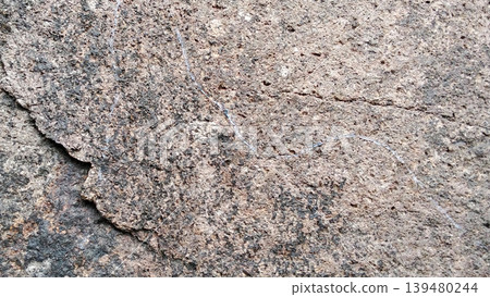 Close Up of Cracked Concrete Wall Texture as Background 139480244