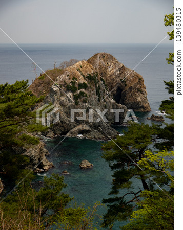 The sea seen from the cliff The sea seen from the cliff 139480315